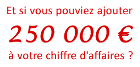et si vous pouviez ajouter 250 000 € a votre chiffre d'affaires ?